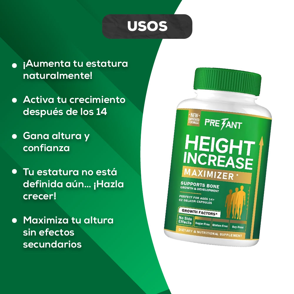 HEIGHT INCREASE: FORMULA AVANZADA PARA EL CRECIMIENTO NATURAL